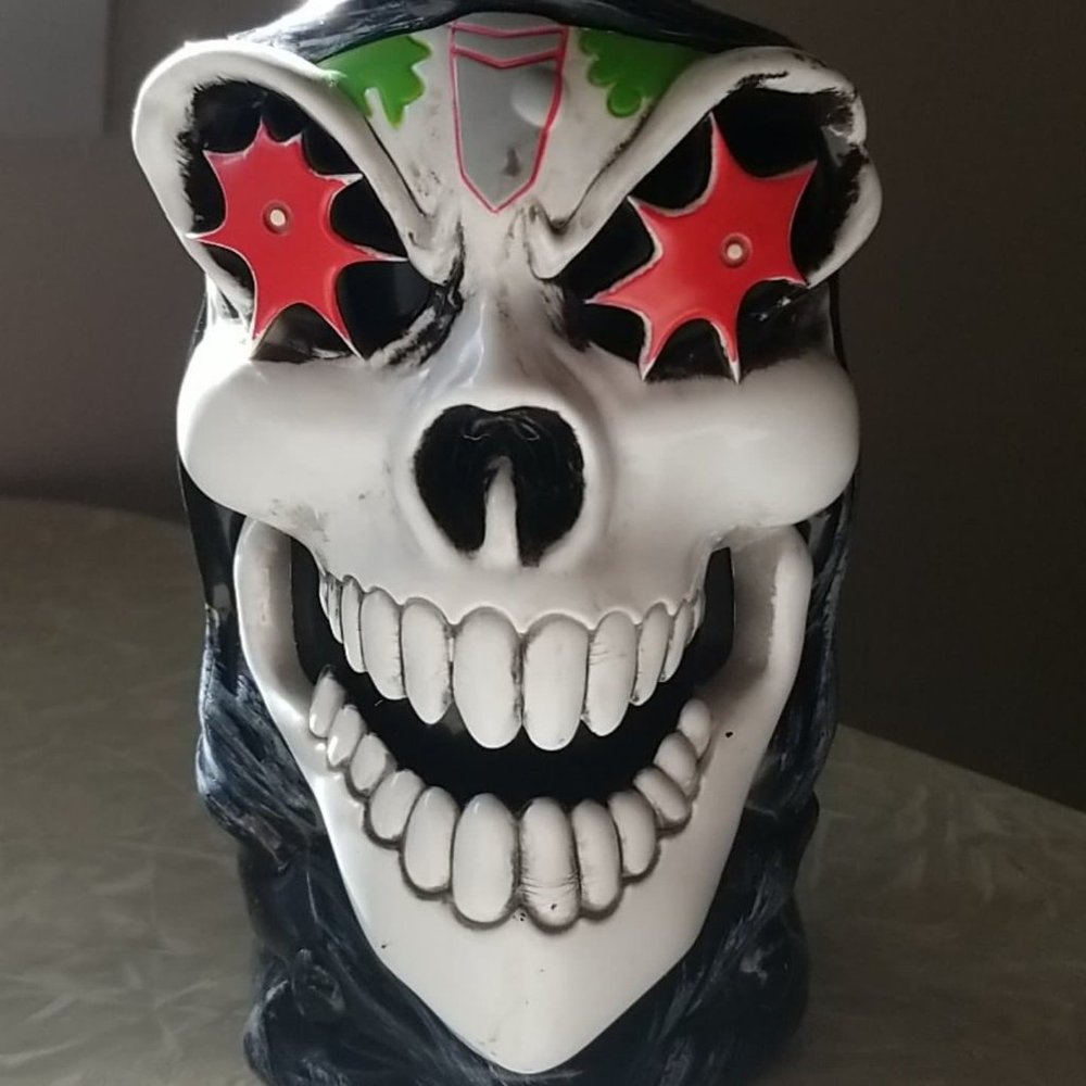 Monster Jam Grave Digger Truck Sculpted Skeleton Mug 6" Tall